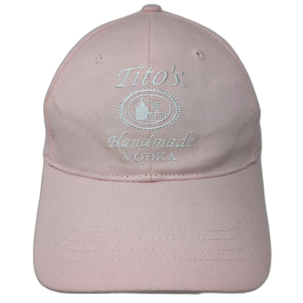 Tito's Handmade Vodka Austin Texas Baseball Cap Pink One Size Adjustable Hat